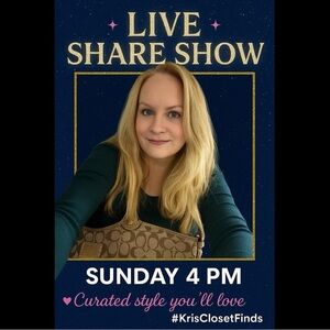 ✨ Like to be notified. Live Share Show: Unlisted Treasures from Kris’ Closet! ✨